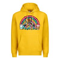 Lemon nurse rainbow Premium Hoodie - NancyCooperArtShop