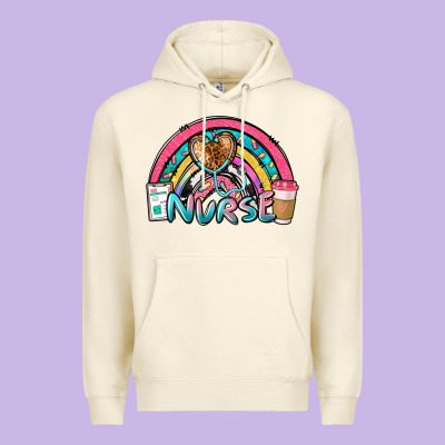 Nurse Rainbow Premium Hoodie Designed By Nancycooperartshop