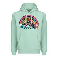 Seafoam nurse rainbow Premium Hoodie - NancyCooperArtShop
