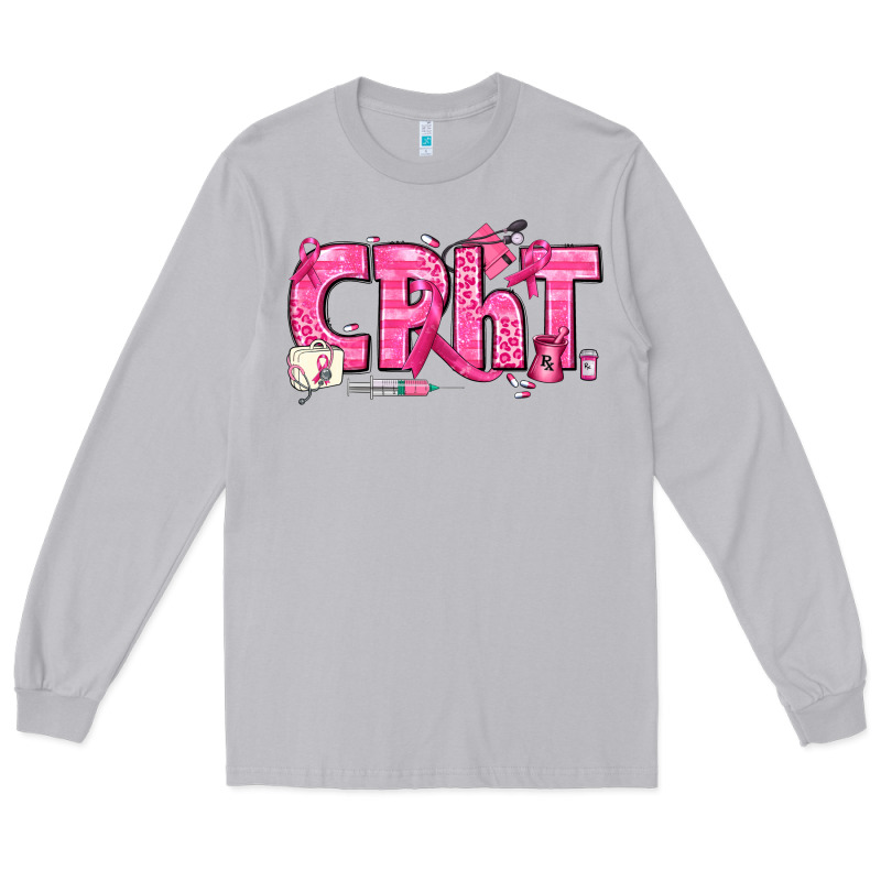 Breast Cancer Cpht Pharmacy Technician Long Sleeve Tee by texasbilliewilder | Teevron