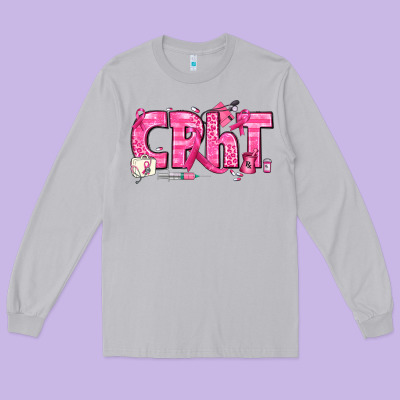 Breast Cancer Cpht Pharmacy Technician Long Sleeve Tee Designed By Texasbilliewilder