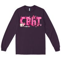 Plum Breast Cancer CPHT Pharmacy Technician Long Sleeve Tee - texasbilliewilder