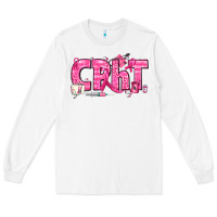 White Breast Cancer CPHT Pharmacy Technician Long Sleeve Tee - texasbilliewilder