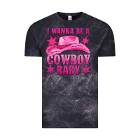 Cloud Black i wanna be a cowboy baby Vintage Tee - texasbilliewilder