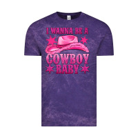Cloud Purple i wanna be a cowboy baby Vintage Tee - texasbilliewilder