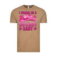Vintage Coffee i wanna be a cowboy baby Vintage Tee - texasbilliewilder
