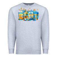 Heather Grey hanukkah coffee Premium Sweatshirt - Jasminsmagicworld