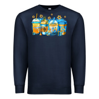 Navy hanukkah coffee Premium Sweatshirt - Jasminsmagicworld