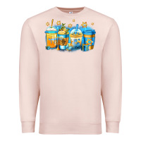 Pale Pink hanukkah coffee Premium Sweatshirt - Jasminsmagicworld