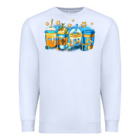 White hanukkah coffee Premium Sweatshirt - Jasminsmagicworld