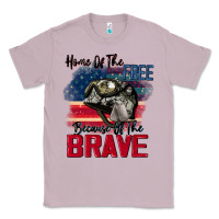 Lilac Home of the free because of the brave 4th of july Classic Tee - CowGirlArtShop