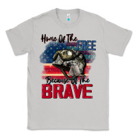 Moon Dust Home of the free because of the brave 4th of july Classic Tee - CowGirlArtShop