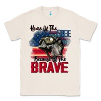 Natural Home of the free because of the brave 4th of july Classic Tee - CowGirlArtShop