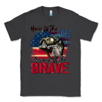 Smoke Home of the free because of the brave 4th of july Classic Tee - CowGirlArtShop