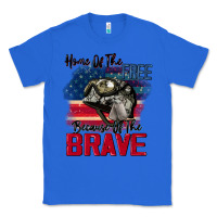 True Royal Home of the free because of the brave 4th of july Classic Tee - CowGirlArtShop
