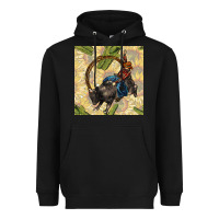 Black rodeo seamless pattern Heavyweight Hoodie - BundleAndBundleShop