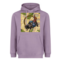Lavender rodeo seamless pattern Heavyweight Hoodie - BundleAndBundleShop