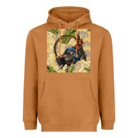 Meerkat rodeo seamless pattern Heavyweight Hoodie - BundleAndBundleShop