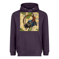 Plum rodeo seamless pattern Heavyweight Hoodie - BundleAndBundleShop