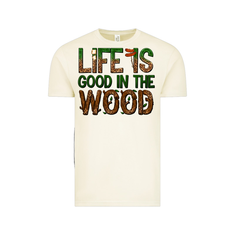 Life Is Good In The Wood Vintage Tee by texasbilliewilder | Teevron