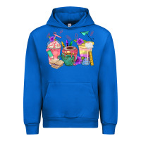 Cobalt School Girl Coffee Cup Bbs Urban Hoodie - BundleAndBundleShop