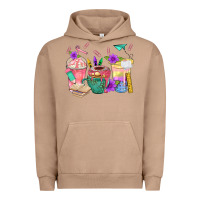 Pigment Burro School Girl Coffee Cup Bbs Urban Hoodie - BundleAndBundleShop
