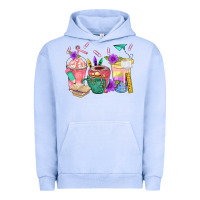 Pigment Grape Ice School Girl Coffee Cup Bbs Urban Hoodie - BundleAndBundleShop