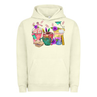 Pigment Pistachio School Girl Coffee Cup Bbs Urban Hoodie - BundleAndBundleShop
