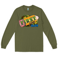Army Green first grade dude Long Sleeve Tee - RanaPortraitStore