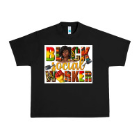 Black black social worker Urban Heavy Tee - texasbilliewilder