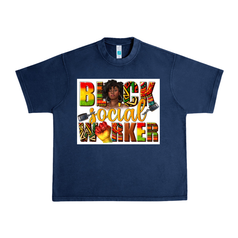 Black Social Worker Urban Heavy Tee by texasbilliewilder | Teevron