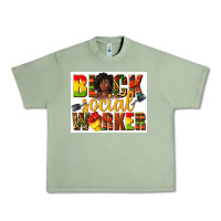 Oil Green black social worker Urban Heavy Tee - texasbilliewilder