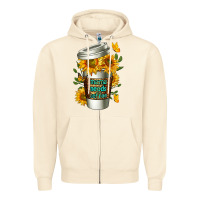 Sandshell Mama Needs Coffee Cup Zipper Hoodie - FaDigitalArtStudio