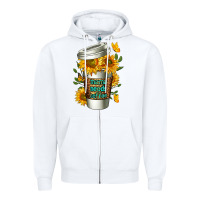 White Mama Needs Coffee Cup Zipper Hoodie - FaDigitalArtStudio