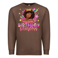 Chestnut birthday princess with afro girl Premium Sweatshirt - NancyCooperArtShop