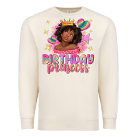 Sandshell birthday princess with afro girl Premium Sweatshirt - NancyCooperArtShop