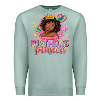 Seafoam birthday princess with afro girl Premium Sweatshirt - NancyCooperArtShop