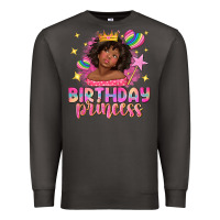 Smoke birthday princess with afro girl Premium Sweatshirt - NancyCooperArtShop