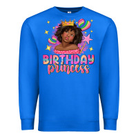 True Royal birthday princess with afro girl Premium Sweatshirt - NancyCooperArtShop