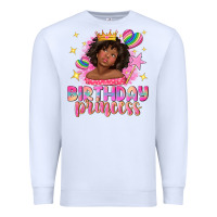 White birthday princess with afro girl Premium Sweatshirt - NancyCooperArtShop