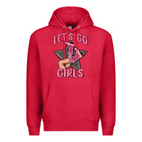 Cardinal lets go girls cowgirl boots star Premium Hoodie - MaliasSmallBusiness