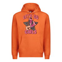 Carrot lets go girls cowgirl boots star Premium Hoodie - MaliasSmallBusiness