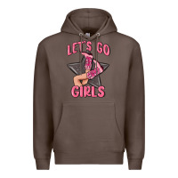 Coffee lets go girls cowgirl boots star Premium Hoodie - MaliasSmallBusiness