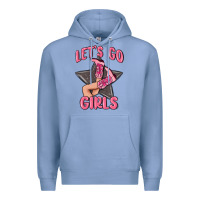 Colony Blue lets go girls cowgirl boots star Premium Hoodie - MaliasSmallBusiness