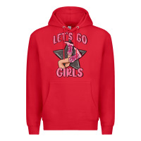 Red lets go girls cowgirl boots star Premium Hoodie - MaliasSmallBusiness