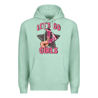 Seafoam lets go girls cowgirl boots star Premium Hoodie - MaliasSmallBusiness
