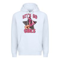 White lets go girls cowgirl boots star Premium Hoodie - MaliasSmallBusiness