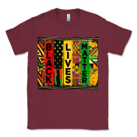 Burgundy black lives matter tumbler Classic Tee - HRA Design Shop
