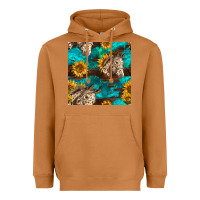 Meerkat appaloosa horses and sunflowers seamless pattern Heavyweight Hoodie - BundleAndBundleShop
