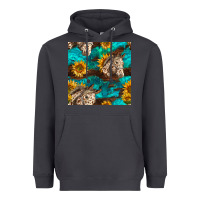 Smoke appaloosa horses and sunflowers seamless pattern Heavyweight Hoodie - BundleAndBundleShop